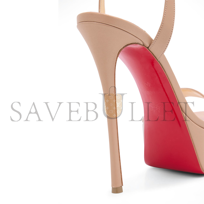 CHRISTIAN LOUBOUTIN LOUBI QUEEN RED SOLE PLATFORM SANDALS 